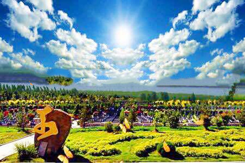 龙生墓园明堂开阔